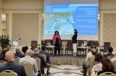 Elena Brugna di Regione Lombardia da avvio al convegno