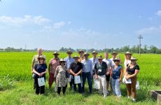 Il gruppo in visita alla Riserva San Massimo